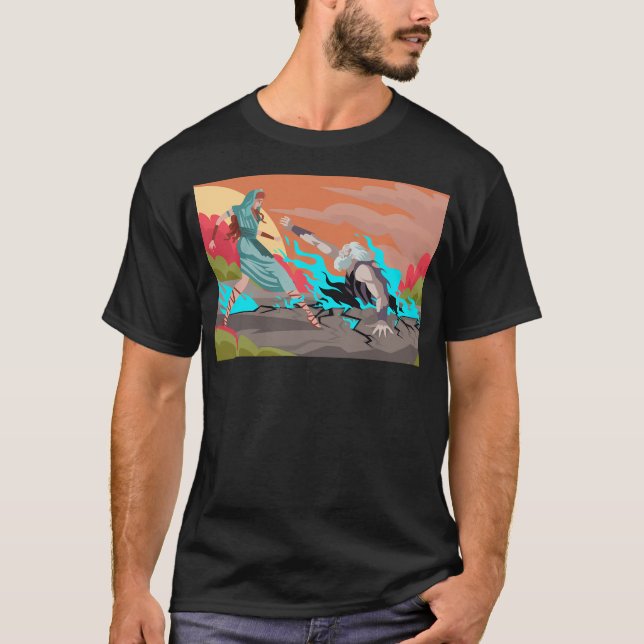 Camiseta Hades Kidnapping Mito Persephone (Frente)
