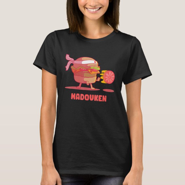 Camiseta Hadouken Burger Street Fight Tomato in Fast Food V (Frente)