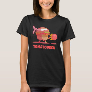Camiseta Hadouken Burger Street Fight Tomato na Rápida Comi