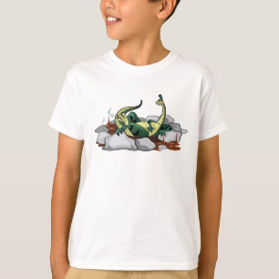 Camiseta Hadrosaurus Relaxando Em Uma Jacuzzi.
