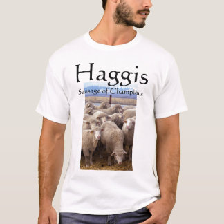 Camiseta Haggis, salsicha dos campeões
