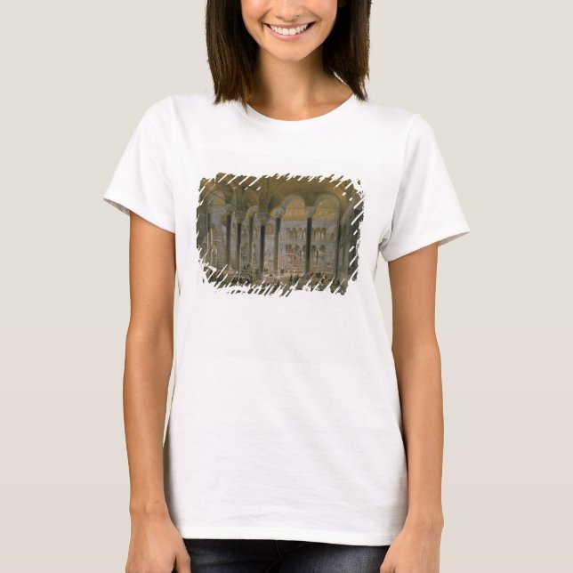 Camiseta Haghia Sophia, placa 6: o norte nave, gravada por (Frente)