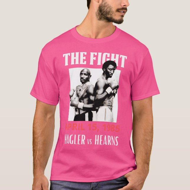 Camiseta Hagler Vs Hearns Original Aestic Tribute (Frente)