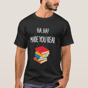 Camiseta Haha Fez Você Ler Dia da Mentira Professor Piada S