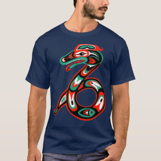 Camiseta Haida art Native American Gift Cobra Totem