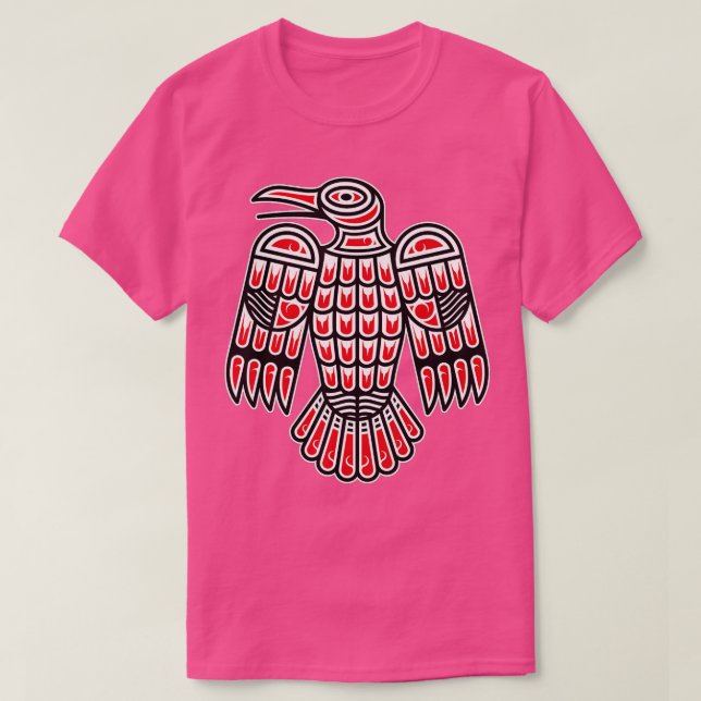 Camiseta Haida Raven American Indian Native America Indigen (Frente do Design)