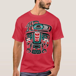 Camiseta Haida Tlingit Nativo Raven Totem