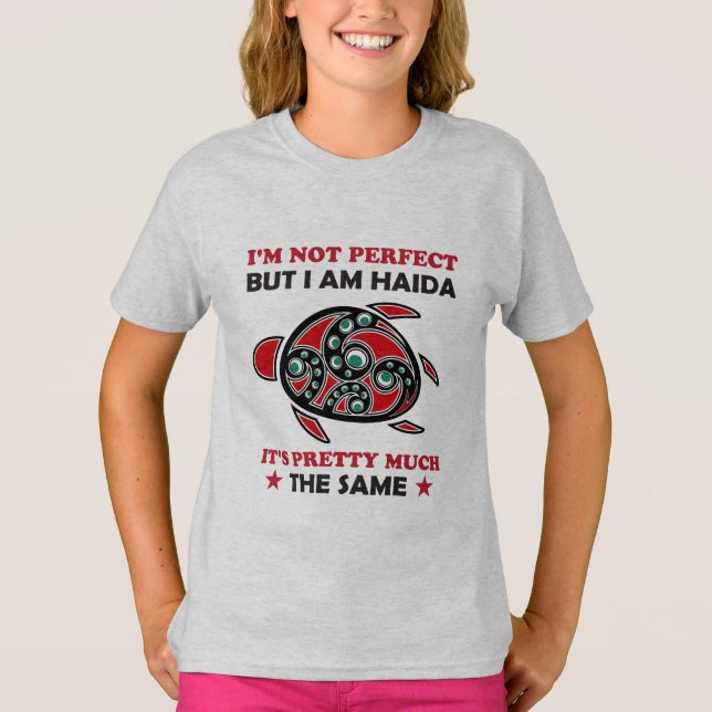 Camiseta Haida Turtle Haida Prioridade Nativa (Frente)