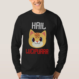 Camiseta Hail Lucipurr Satã Demon Heavy Metal Music