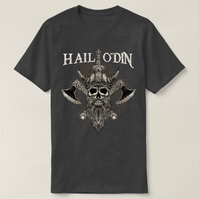 Camiseta Hail Odin Viking Valhalla 3 (Frente do Design)