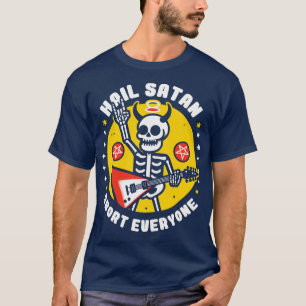 Camiseta Hail Satã Horror Music Lover