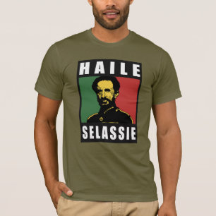 Camiseta Haile Selassie Emperor - reggae Jah Army Shirt -
