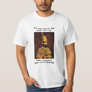 Camiseta Haile Selassie eu, elejo do deus, rei rei