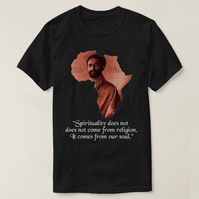 Camiseta Haile Selassie Jah Rastafari (Frente do Design)