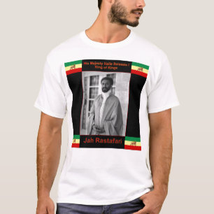 Camiseta Haile Selassie o leão de Judah, Jah Rastafari
