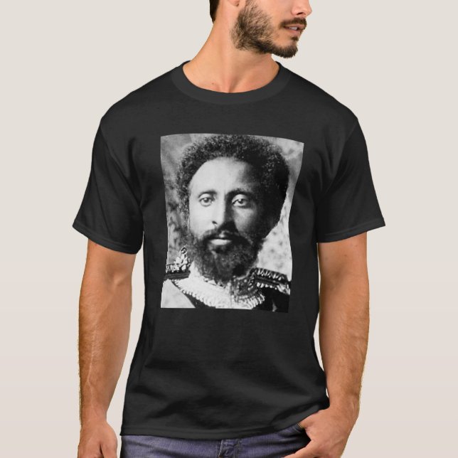 Camiseta Haile Selassie Retrato (Frente)