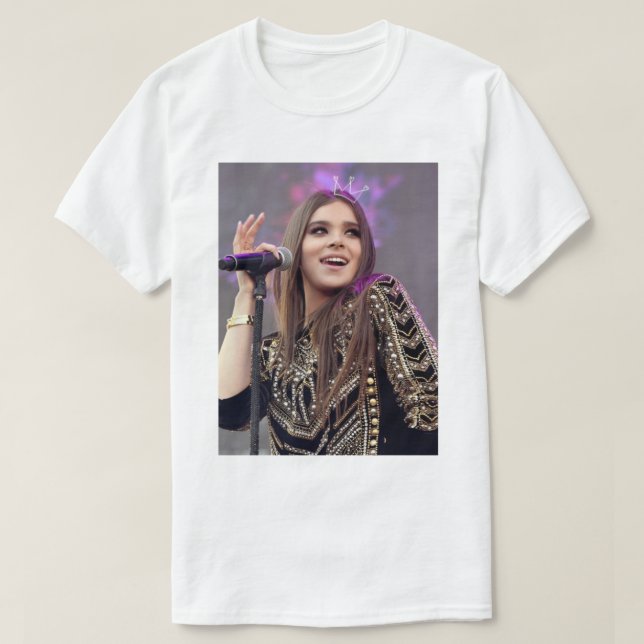 Camiseta Hailee Steinfeld (Frente do Design)