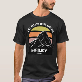 Camiseta Hailey Idaho Vintage Sunset Mountain