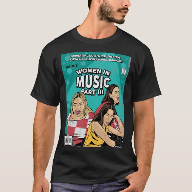 Camiseta HAIM&x27;s Women In Music Pt. T-Shirt Clássico III (Frente)