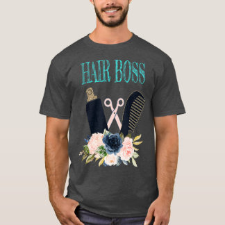 Camiseta Hair Boss T shirt Hairstylist Hairdresser Gift