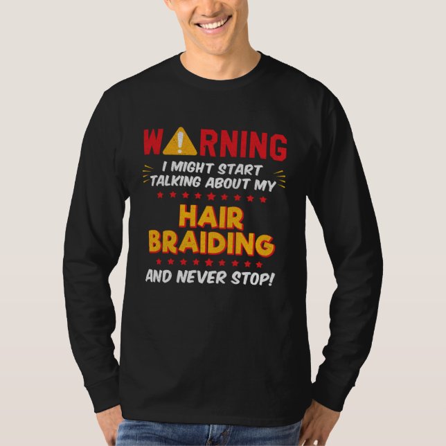 Camiseta Hair Braiding Joke Graphic (Frente)