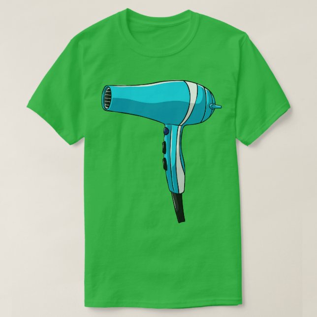 Camiseta Hair Dryer Hairdresser Barber (Frente do Design)