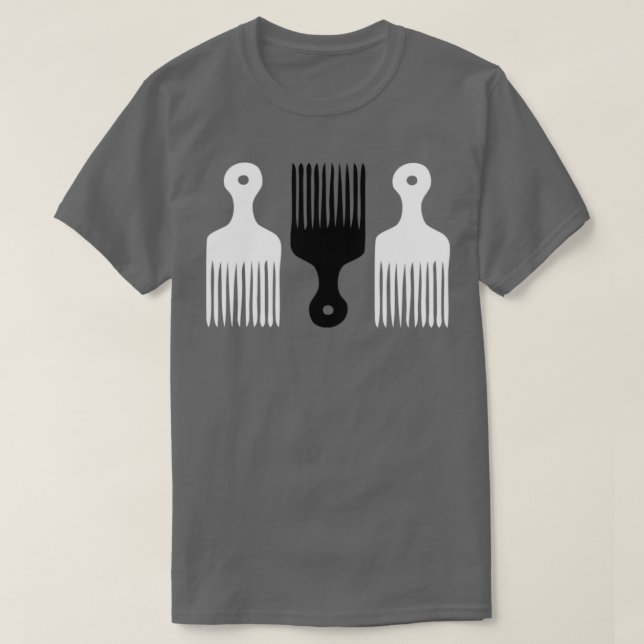 Camiseta Hair Pick Comb Curly Girl (Frente do Design)