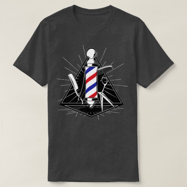 Camiseta Hair Stylist Barber Hairdresser Gift (Frente do Design)