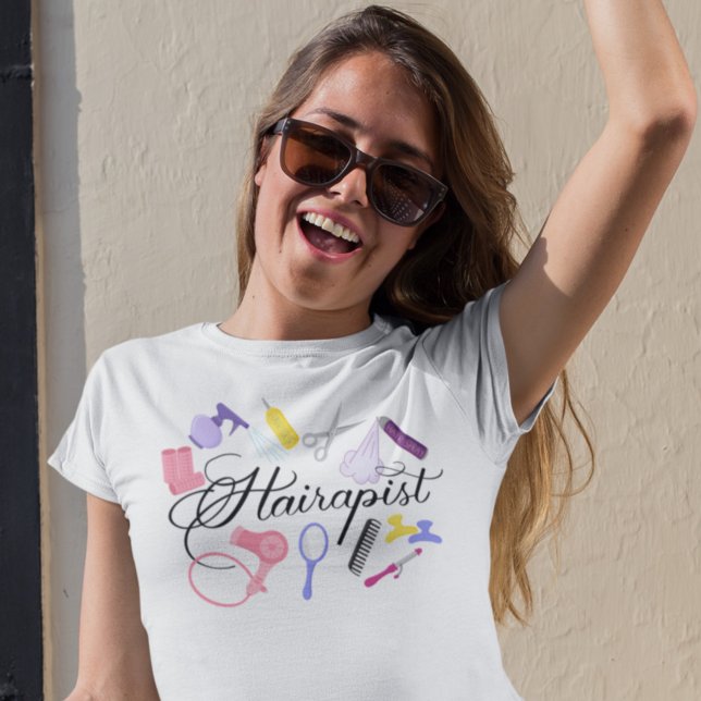 Camiseta Hairapist Hairdresser Hair Stylist Barber Design (Criador carregado)