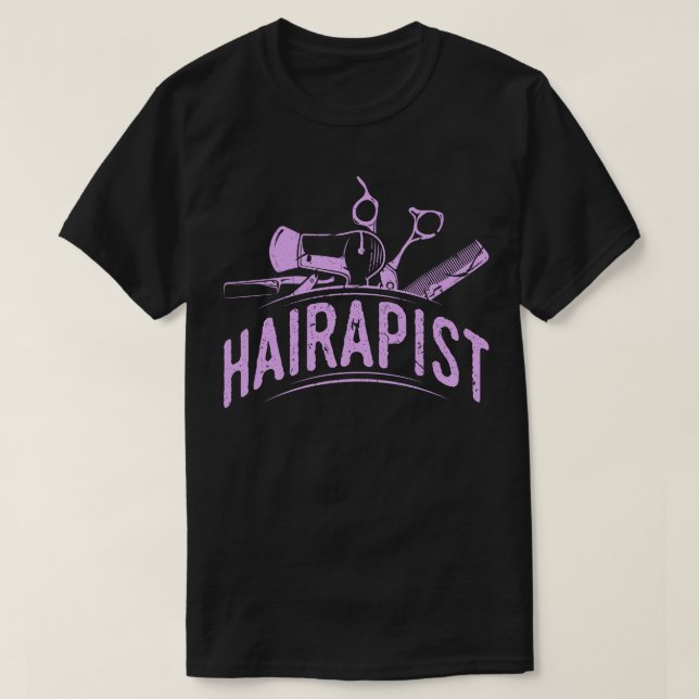 Camiseta Hairapist Hairdresser Salon Proprietário (Frente do Design)