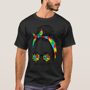 Camiseta Hairbun Puzzle Óculos de Sol Tia Vida Conscientiza