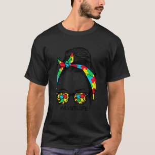 Camiseta Hairbun Puzzle Óculos de Sol Tia Vida Conscientiza