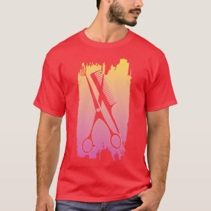 Camiseta Hairdresser Barber Haircut Scisslist S