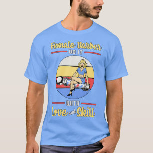Camiseta Hairdresser Hair Stylist Tesoura Haircut Gift Ide
