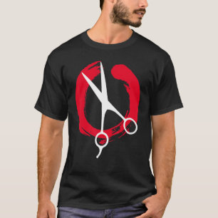 Camiseta Hairdresser Love Hairdryer Scissor Barber Hair Br