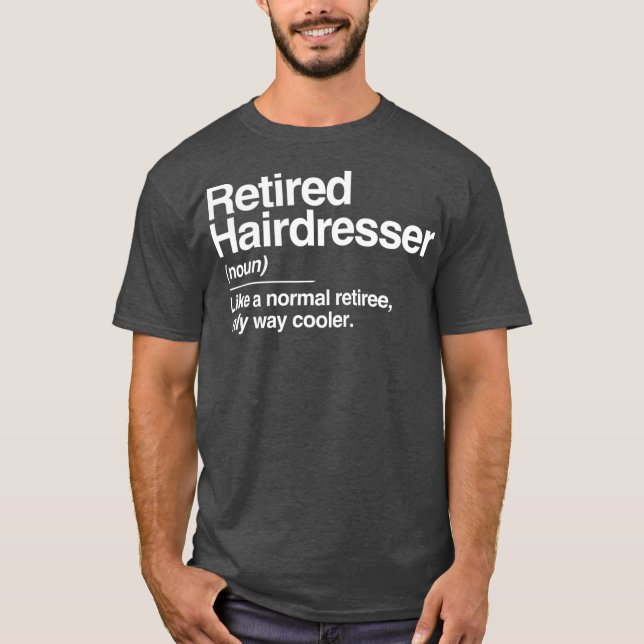 Camiseta Hairdresser Reformado Definição Normal Somente Pre (Frente)
