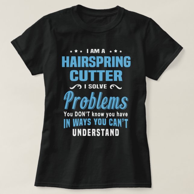 Camiseta Hairspring Cutter (Frente do Design)