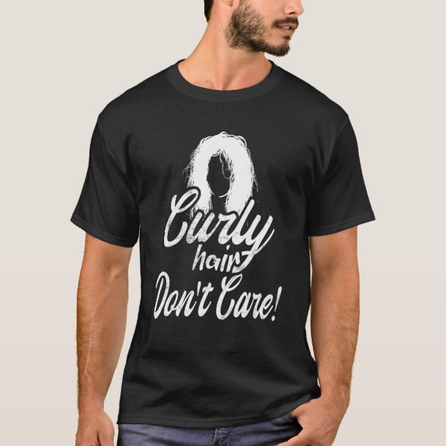 Camiseta Hairstyle Sarcasm Curly Cote Para Cabelo Hairstyli (Frente)