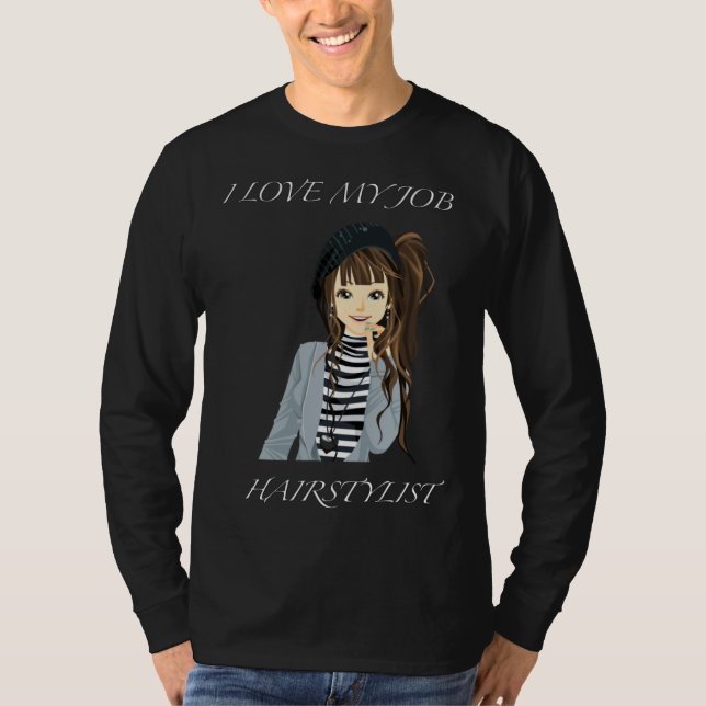 Camiseta Hairstylist & Nail Beautician (Frente)