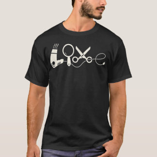 Camiseta Hairstylist para o amor cômico, homens e mulheres