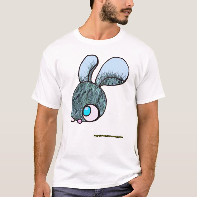 Camiseta Hairy Bunny em branco (Frente)
