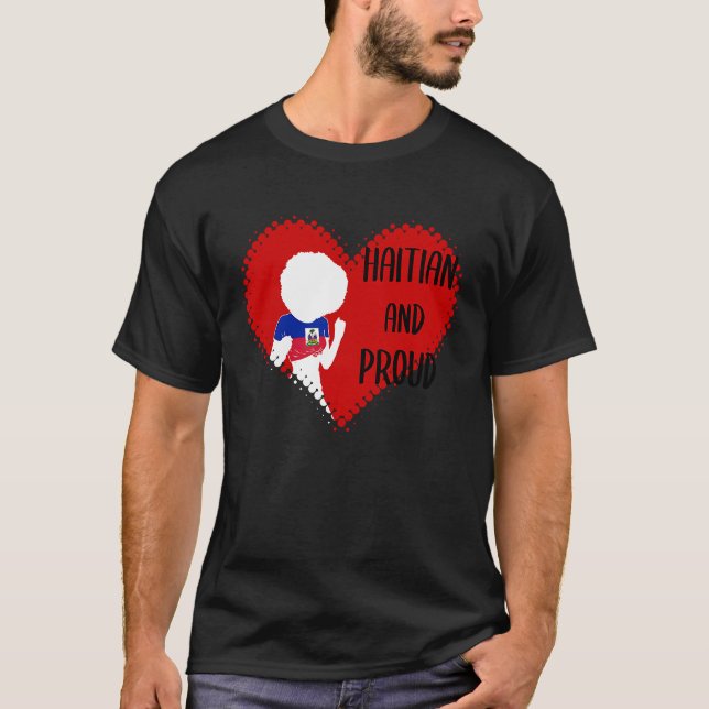Camiseta Haiti: Bandeira do Amor Orgulhosa Mulher Princesa  (Frente)