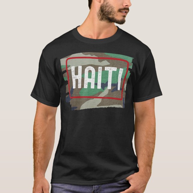 Camiseta Haiti Camouflage 1 (Frente)