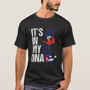 Camiseta Haiti Cuba Está em Minha Nação de Bandeira Cubana