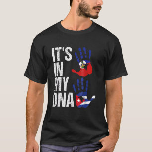 Camiseta Haiti Cuba Está em Minha Nação de Bandeira Cubana