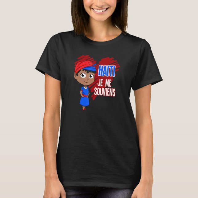 Camiseta Haiti: Dia da Bandeira do Haiti Ortodia Ayiti Vint (Frente)