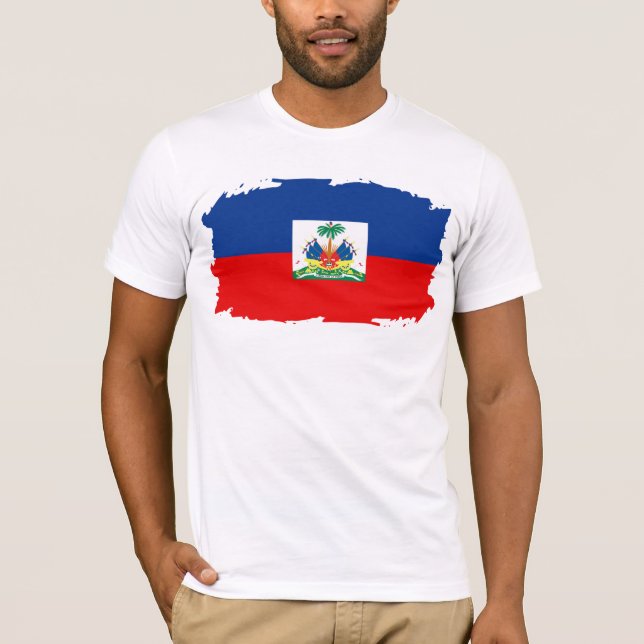 Camiseta Haiti (esfarrapado) (Frente)