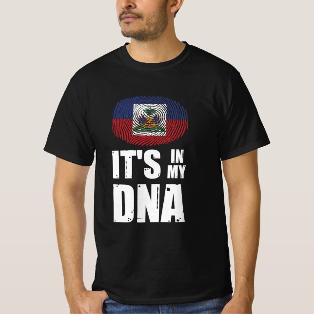 Camiseta Haiti Está em minha impressão digital haitiana (Frente)