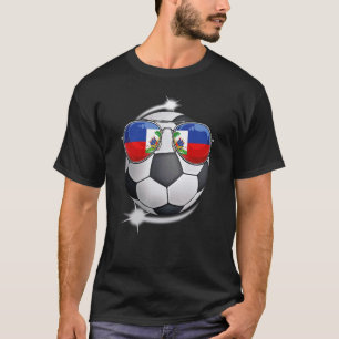 Camiseta Haiti Futebol Fan Sunglass Soccer Haitiano