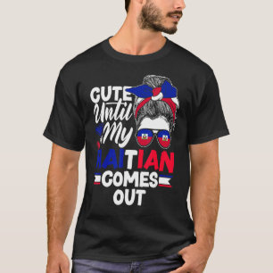Camiseta Haiti Haiti Haiti: Bandeira do Haiti Até Minha Com
